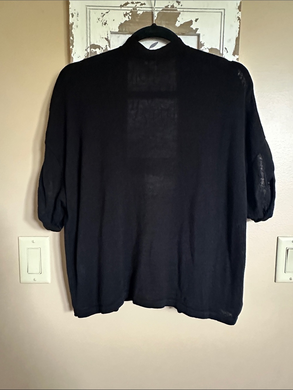 J. Jill Black Open-Front Lightweight Cardigan - Picture 4 of 6